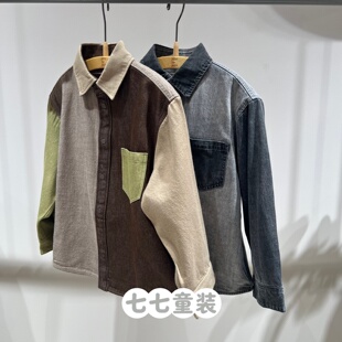 jnbybyjnby江南布衣童装2026春男女童1Q2210970正品长袖牛仔衬衫