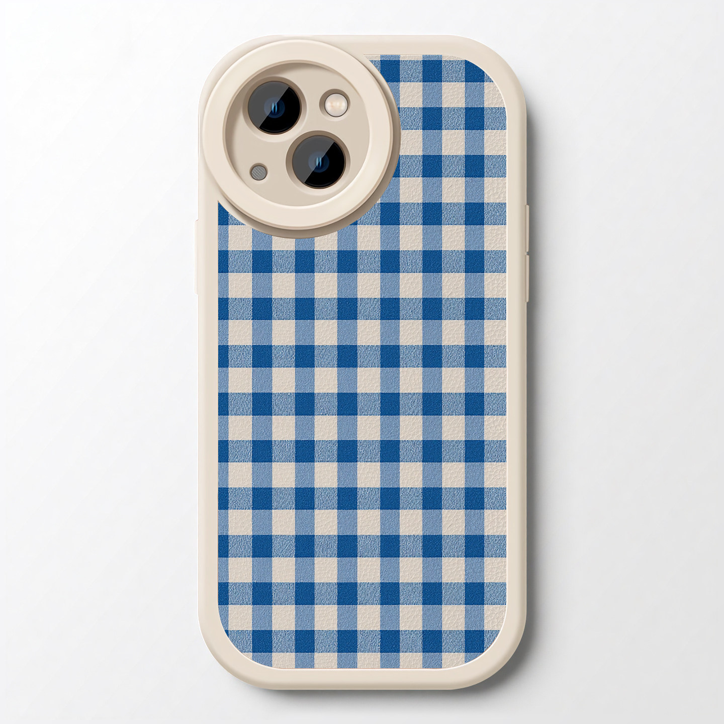 复古条纹格子iPhone17promax苹果15小米14华为mate60新款pura80适用荣耀300全包nova12防摔vivo小羊皮手机壳