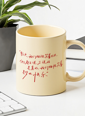 安溥·艳火杯 马克杯咖啡杯文字杯 张悬安溥周边喝水杯子送礼周边