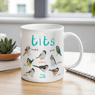 Tits_Ceramic_Bird_Mug小鸟杯陶瓷马克杯水杯创意图案杯咖啡杯