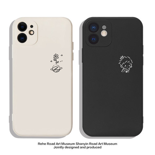 玫瑰小王子~适用iPhone16pro苹果15promax华为mate50/nova10小米15u荣耀70/80情侣手机壳iqoo11新款opporeno9