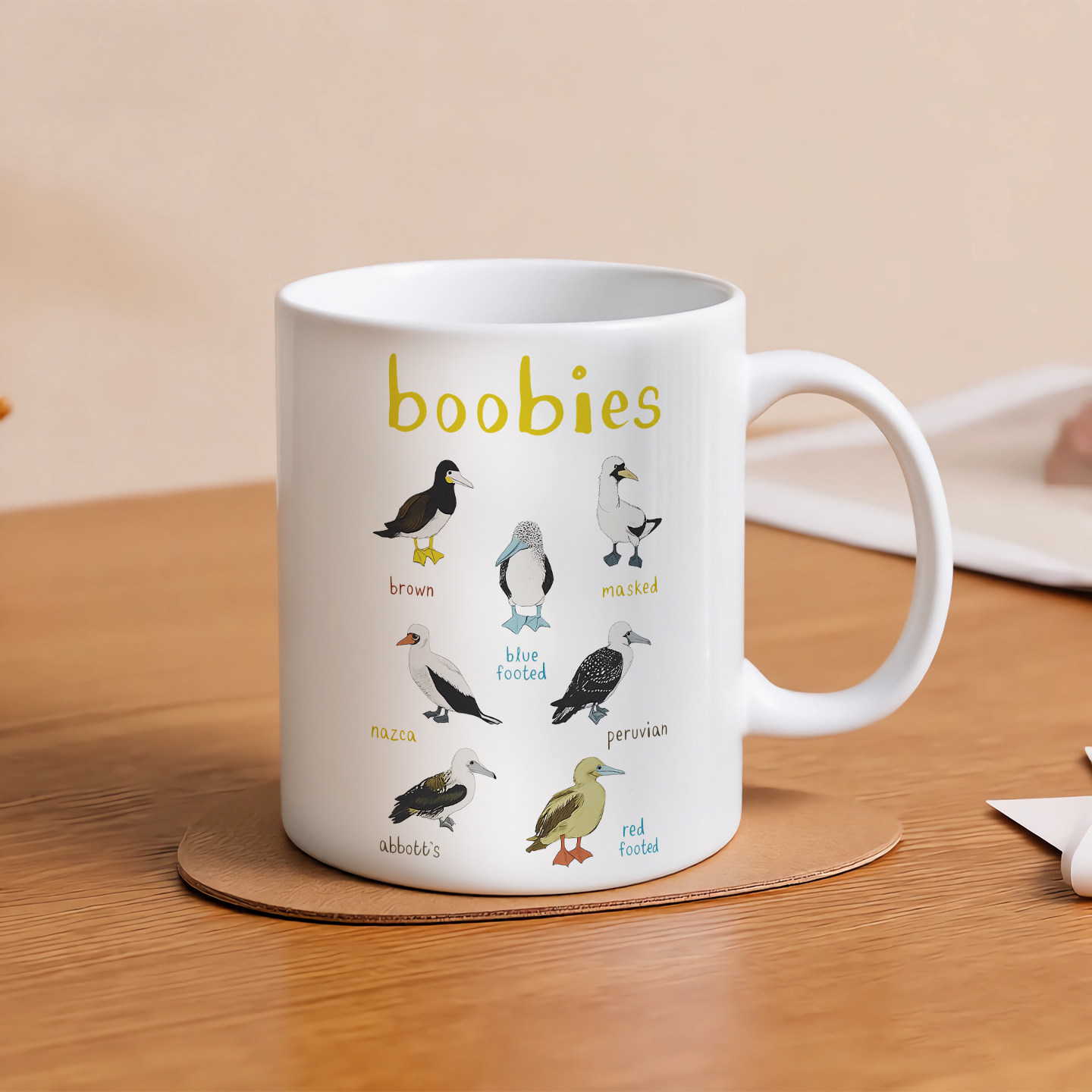 BoobiesCeramicBirdMug鸟类小鸟陶瓷马克杯水杯创意图案杯咖啡杯