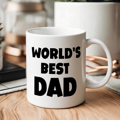 World's Best Dad陶瓷咖啡马克杯送爸爸生日礼物水杯父亲节杯子