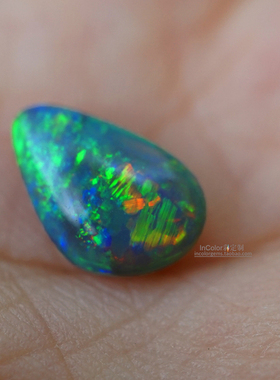 裸石/天然欧泊 澳大利亚黑欧泊1.48ct 精品/InColor彩定制