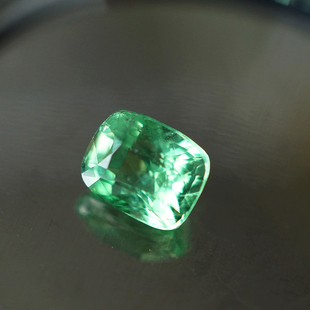 宝石/天然石榴石1.01ct薄荷榴石枕形裸石戒面/InColor彩定制