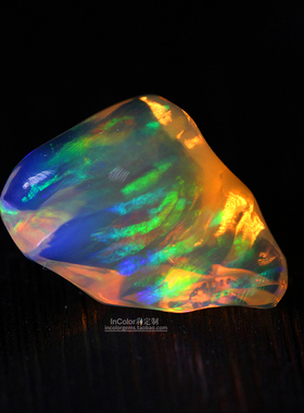 以山之名/墨西哥欧泊 随形裸石 12.02ct 创意设计/InColor彩定制