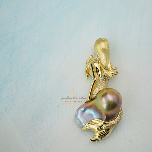 远方的背影 人鱼公主/巴洛克珍珠  艺术原创款/InColor彩定制