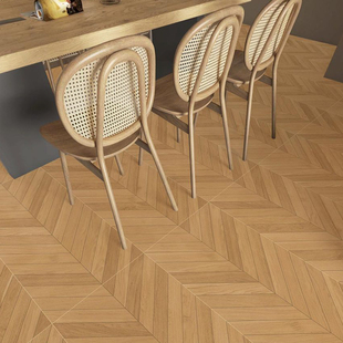 上海火锅连锁店瓷砖客厅卧室防滑地砖精雕全瓷鱼骨木纹砖600x1200