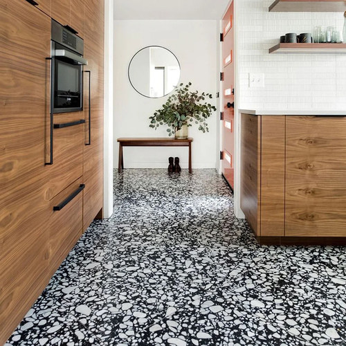 上海现货水磨石瓷砖商铺连锁店地砖民宿咖啡店防滑地面砖鹅卵石砖