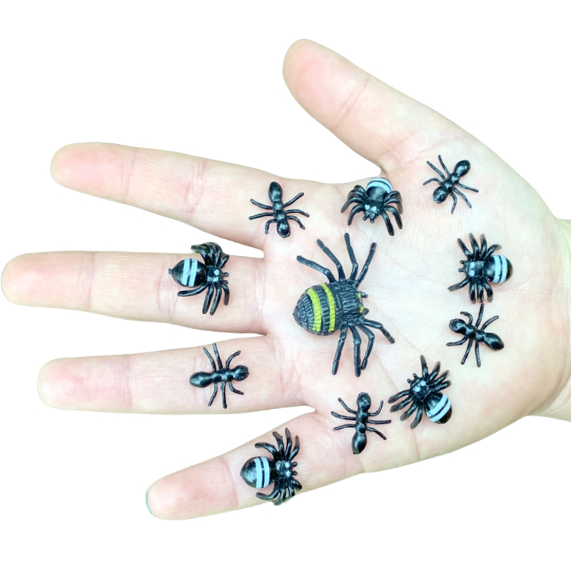 仿真小蜘蛛蚂蚁套装塑胶玩具包邮