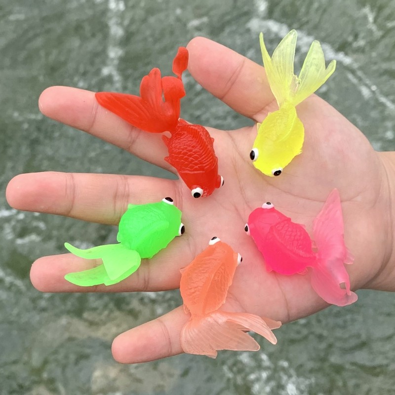 软胶仿真小金鱼红色幼儿园儿童玩具礼物早教认知鱼缸装饰假鱼模型,玩具/童车/益智/积木/模型,仿真/动物玩偶,淘宝优惠券,粉丝福利购,淘宝优惠卷