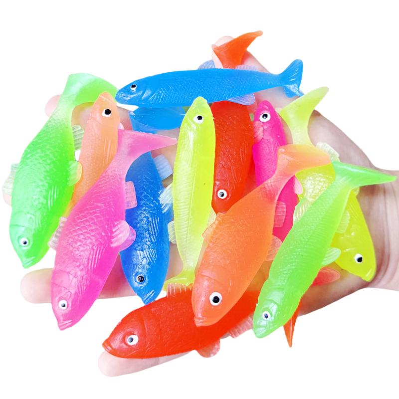软胶小鲫鱼沙丁鱼玩具套装包邮