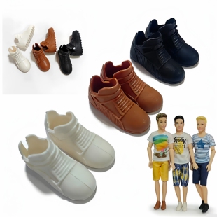 跨境30厘米男娃娃鞋子肯王子长靴运动拖鞋男孩女孩玩具过家家配件