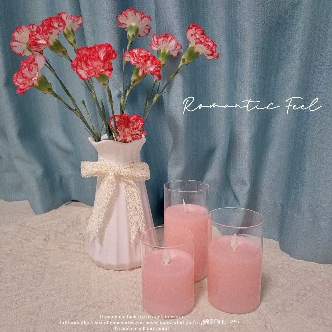 氛围感蜡烛灯装饰充电小夜灯