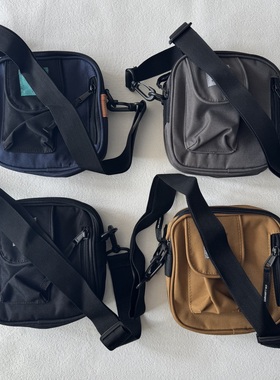 卡特联名单肩包男斜跨包休闲帆布胸包休闲女迷你小方包通勤单肩包