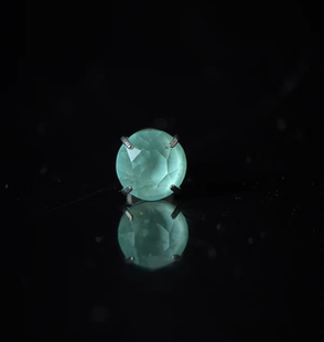 Lumiere 星屿｜摩卡天青色｜F136钛合金内螺旋耳钉