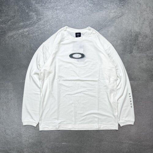 现货 Oakley New Retro欧克利日本限定新复古logo水洗做旧长袖T恤