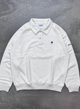 现货Columbia x FREAKS STORE 25aw哥伦比亚抓绒厚款保暖长袖POLO