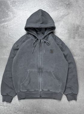 现货 Carhartt WIP Vista Hooded Jacket卡哈特重磅水洗拉链外套