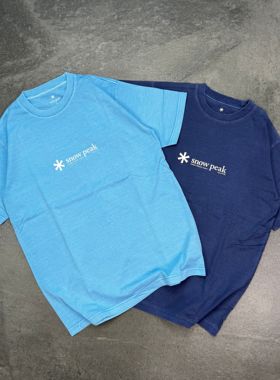 【现货】Snow peak雪峰 Indigo Dyed福山限定靛染 短袖T恤