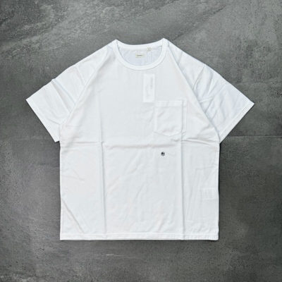 现货 nanamica日产COOLMAX科技面料重磅圆领纯色口袋 短袖T恤26SS