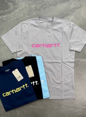 现货 Carhartt WIP S/S Script 卡哈特胸前印花字母LOGO短袖T恤