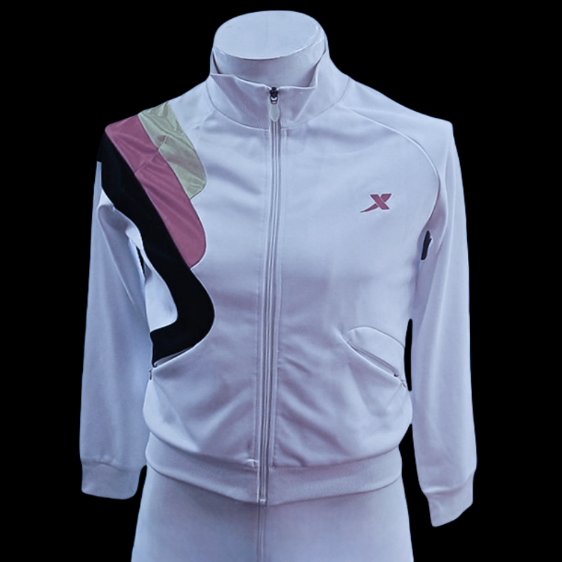 特步春秋季足球系列女子针织上衣透气拉链外套休闲立领FW390226