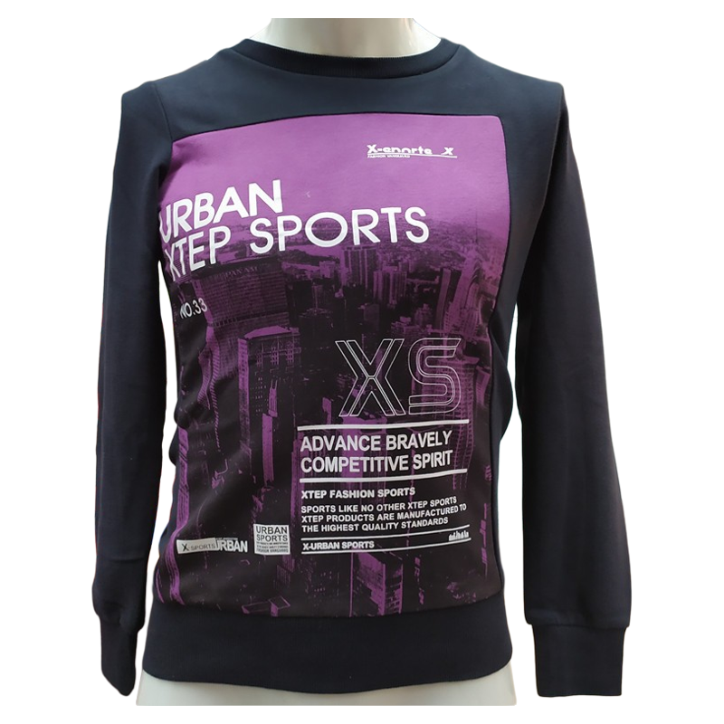 特步春秋季节新款女士保暖御寒防风宽松休闲卫衣包邮FW020635