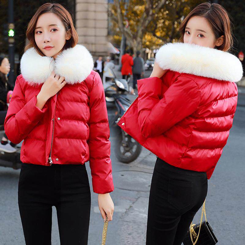 羽绒棉服女短款2024年冬季新款小个子高腰修身棉衣秋冬小棉袄外套