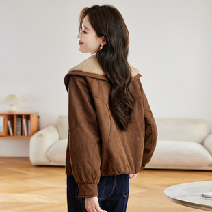 高级感加绒派克服女短款2025秋冬新款今年流行棉衣服外套时尚休闲
