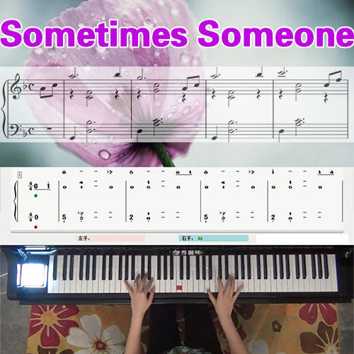 Sometimes Someone(李闰珉)五线谱简谱钢琴教学课程 悠秀