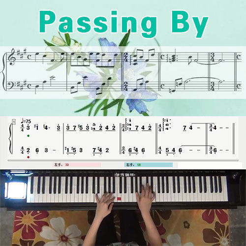 Passing By(李闰珉)五线谱简谱钢琴教学课程 悠秀