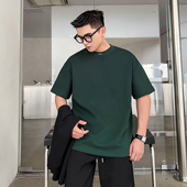 半袖 t恤高级感短袖 小众上衣男 极简风钢标设计款 二十二号穿搭