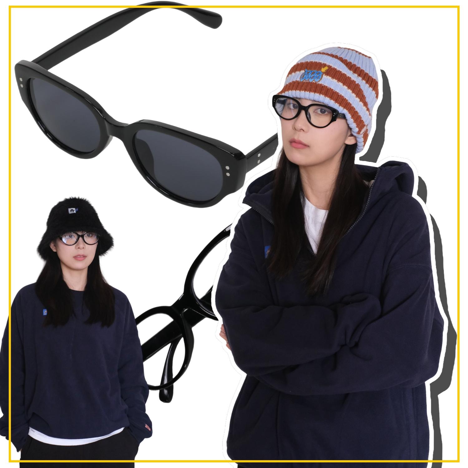 萨刻美式复古猫眼墨镜防蓝光眼镜太阳眼镜sunglasses男女同款