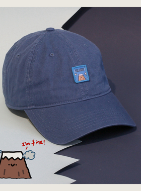 萨刻棒球帽子出游旅行遮脸街头纯色可调节遮阳防晒男女小红书情侣