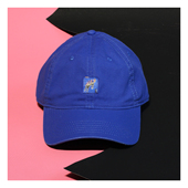 萨刻克莱因蓝街头热血燃烧纯色棒球帽子韩ins可调节遮阳防晒男女