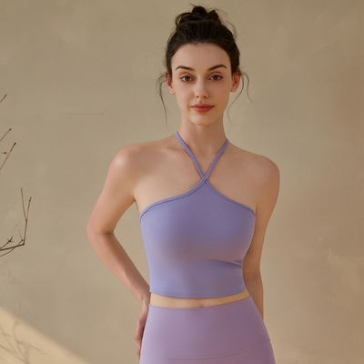 T字美背运动内衣可调节肩带