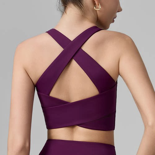 外穿运动内衣交叉肩带瑜伽背心