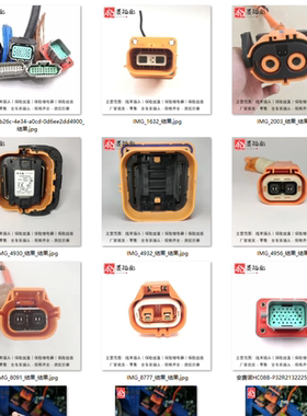 一汽骏派D60威志V5骏派D80佳宝解放新能源线束插头电机插头