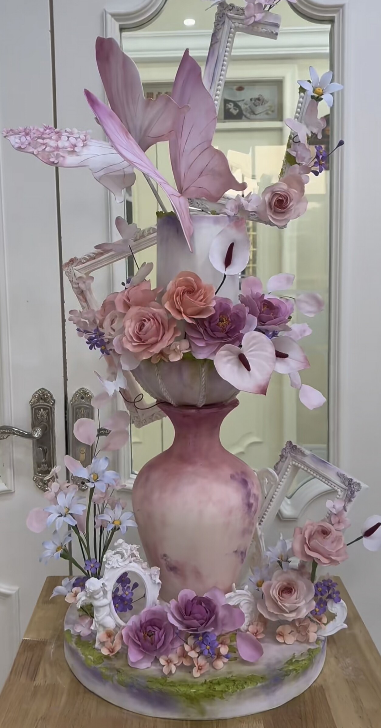 花瓶现代中式翻糖泡沫蛋糕模型假体泡沫胚套装