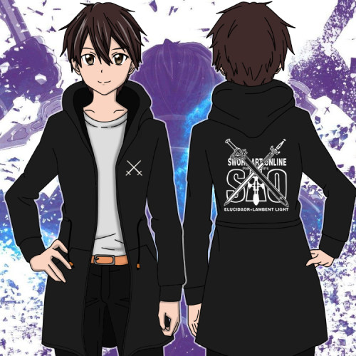 刀剑神域衣服桐人cos秋冬季周边