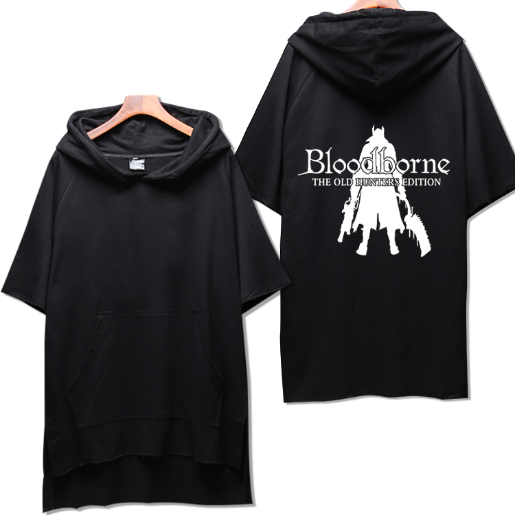 血源诅咒短袖T恤老猎人PS黑暗恶魔之魂游戏周边衣服夏季男棉卫衣