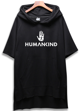 游戏人类短袖T恤男女HUMANKIND春秋宽松百搭大码纯棉美式复古卫衣