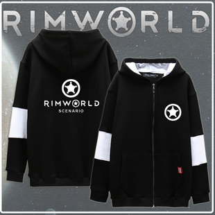 环世界Rimworld游戏周边冬装卫衣男潮流秋冬季长袖休闲上衣服加绒