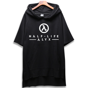 半条命Alyx游戏周边美式复古t恤男款潮牌卫衣服宽松纯棉短袖夏季