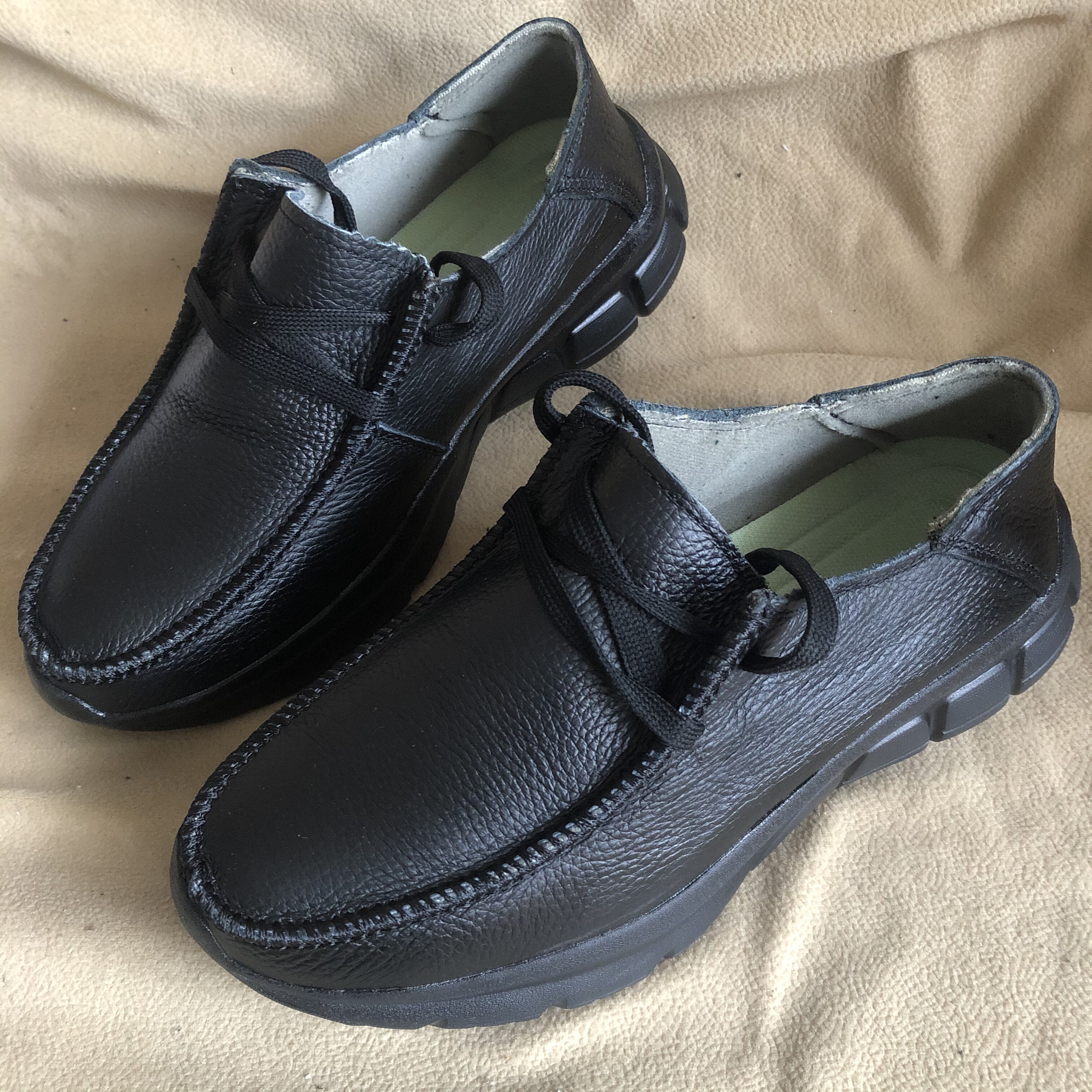 手工真皮棉鞋二棉男鞋驾车鞋走路休闲皮鞋柔软舒适工作鞋保安鞋特