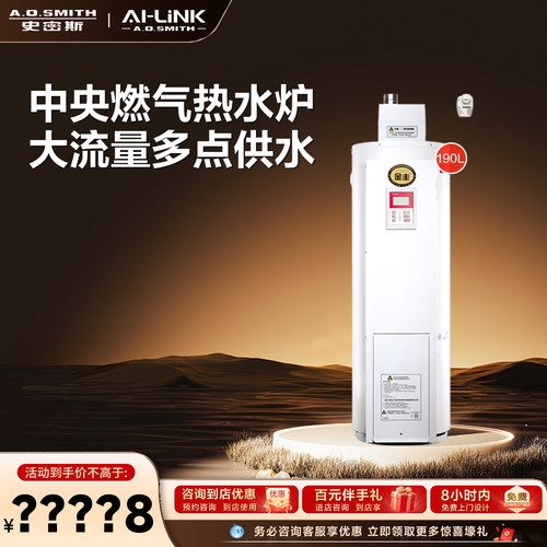 A.O.史密斯燃气家庭中央热水炉