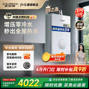 小精钢TJA1 AO史密斯佳尼特燃气热水器小体积零冷水16升 新品