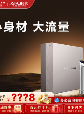 【门店在售】AO史密斯净水器家用过滤器能出开水高水效DR1600SS12