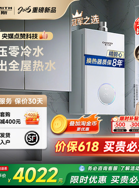 【新品小精钢TJA1】AO史密斯佳尼特燃气热水器小体积零冷水16升
